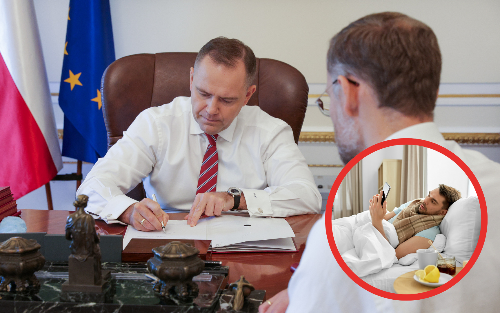 Największa od lat rewolucja w L4 wchodzi w życie: w czasie zwolnienia, pracownik (od czasu do czasu) będzie musiał odebrać telefon od szefa i odpisać na e-maila, ale będzie też mógł pobierać jednocześnie zasiłek chorobowy i 100 proc. wynagrodzenia