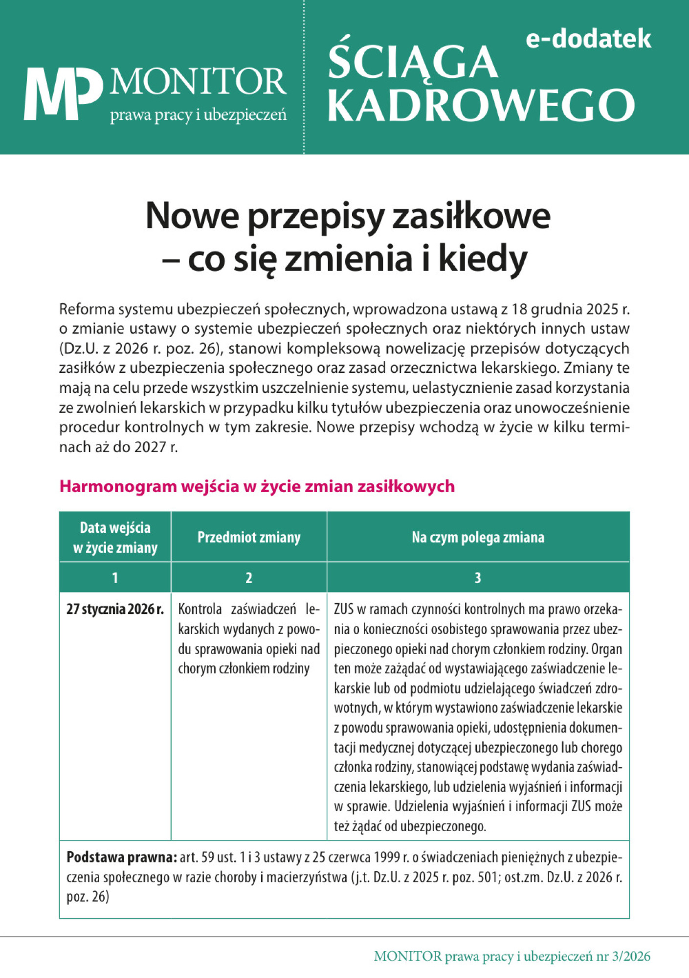 Monitor Prawa Pracy i Ubezpieczeń