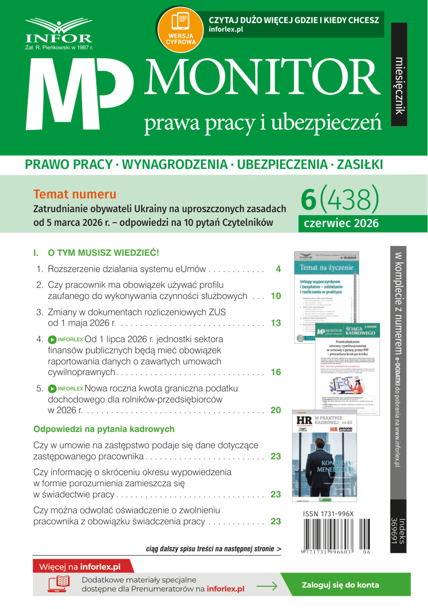 Monitor Prawa Pracy i Ubezpieczeń