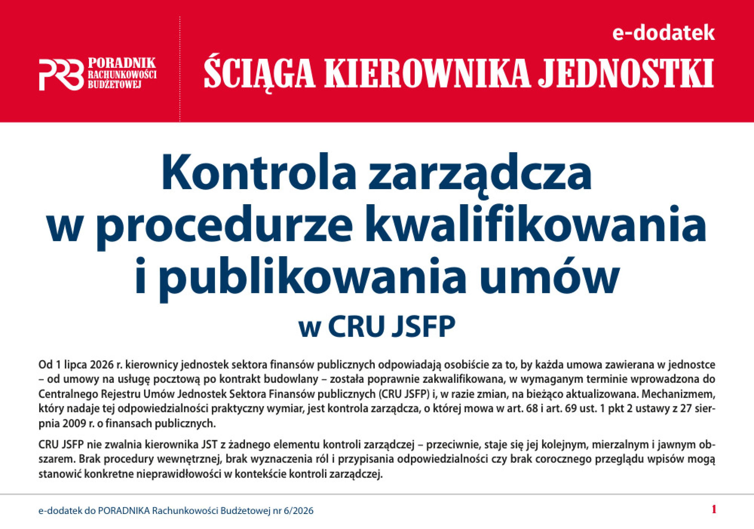 Poradnik Rachunkowości Budżetowej