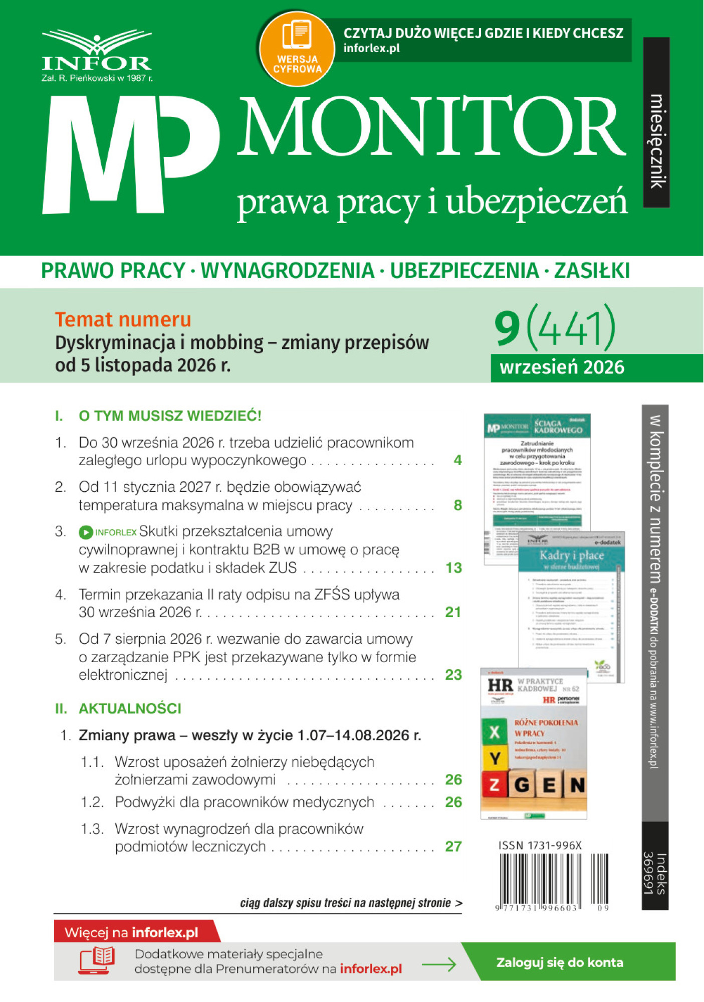 Monitor Prawa Pracy i Ubezpieczeń