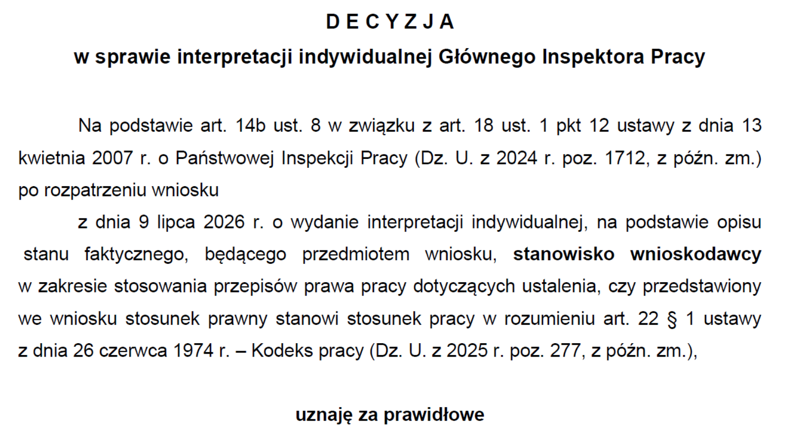 Umowa B2B czy etat? Podporządkowanie co do sposobu wykonywania pracy najistotniejszym elementem umowy o pracę. Interpretacja indywidualna GIP nr 4