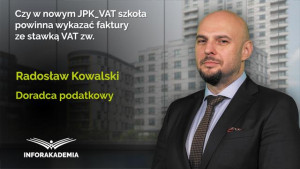 Czy w nowym JPK_VAT szkoła powinna wykazać faktury ze stawką VAT zw.