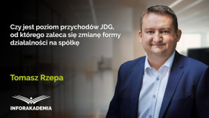 Czy jest poziom przychodów JDG, od którego zaleca się zmianę formy działalności na spółkę