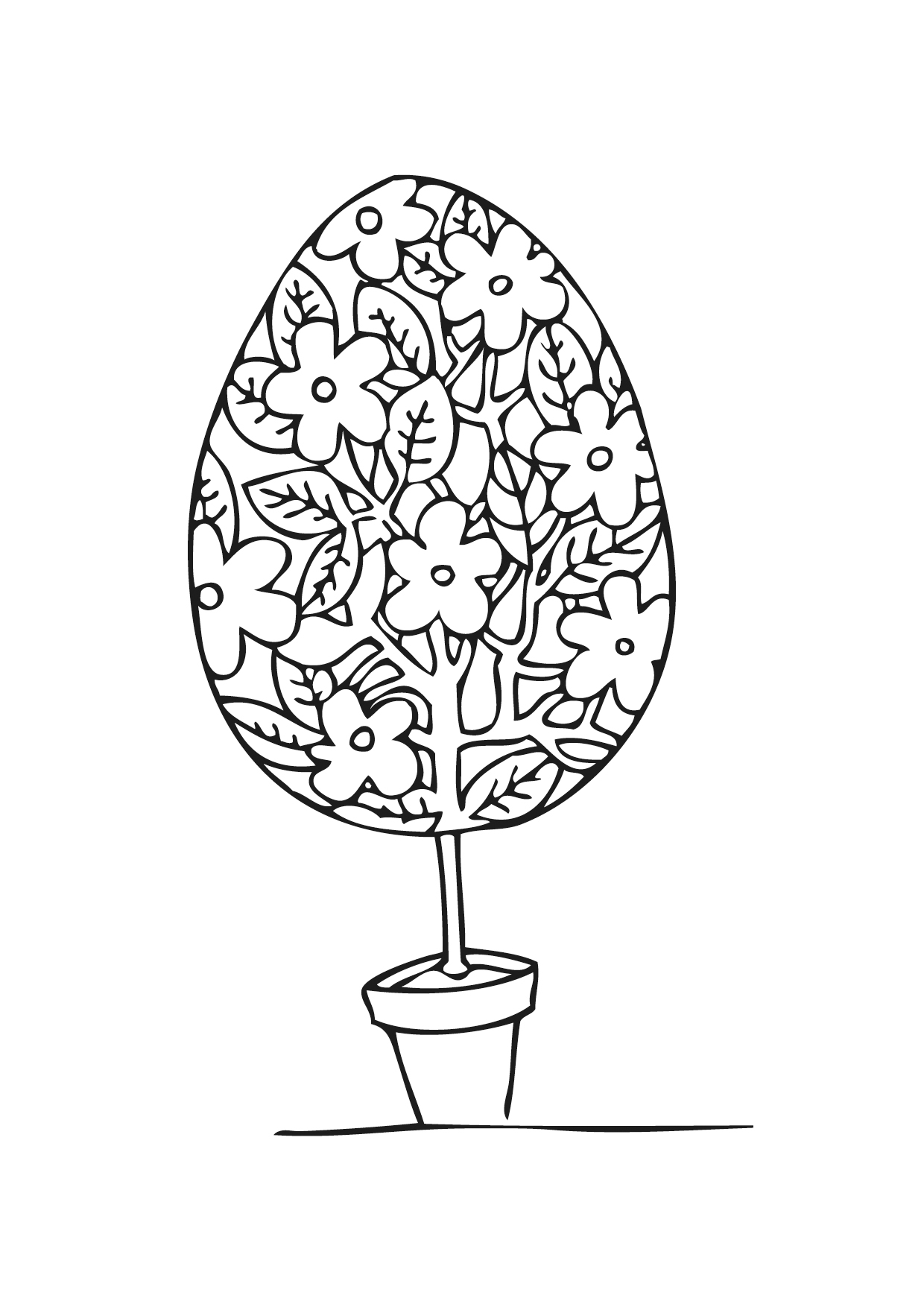 Darmowe Malowanki Drzewka Wielkanocne Projektowanie Wnetrz